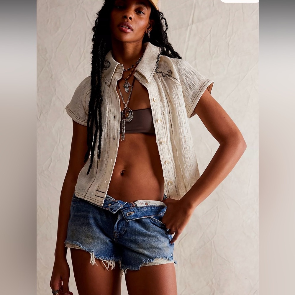 Free People Denim Shorts